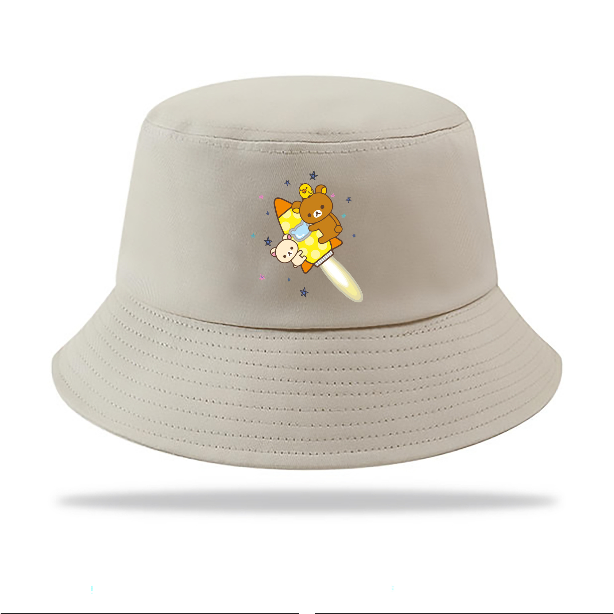 （画像用） リラックマ リラックマ キイロイトリ Rilakkuma Korilakkuma Kiiroitori アウトドア日除けバケットハット